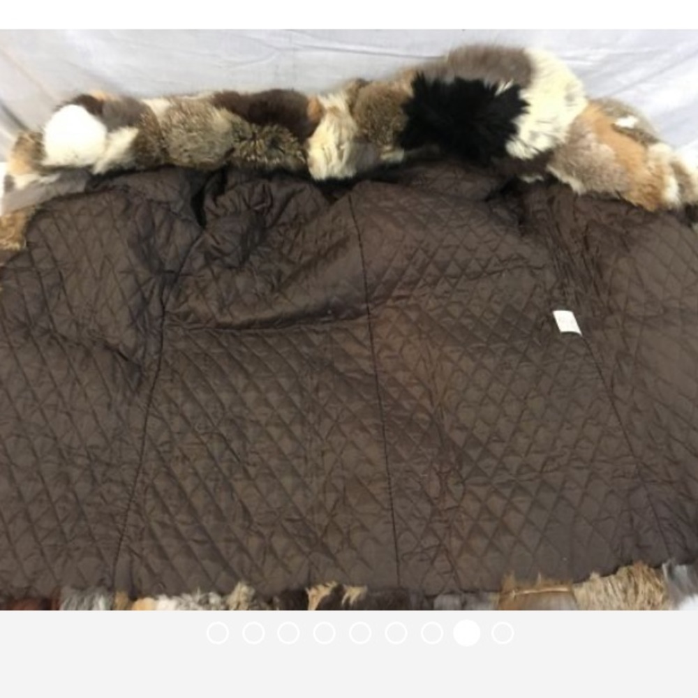 Patchwork Genuine Rabbit Fur Winter Jacket - image 5